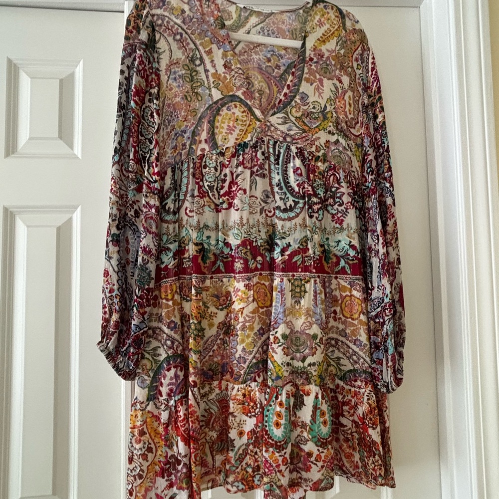 Zara Multicolor Floral Dress